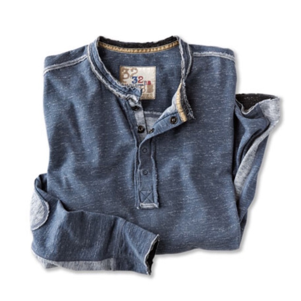 32 Bar Blues Men’s Henley, Large